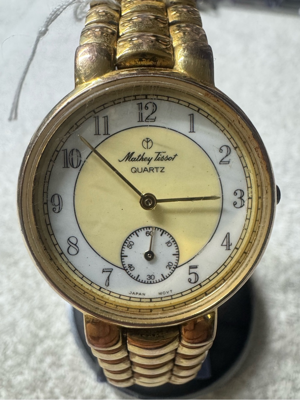 Mathey-Tissot Men's Gold-Tone Quartz Dress Watch - Gold